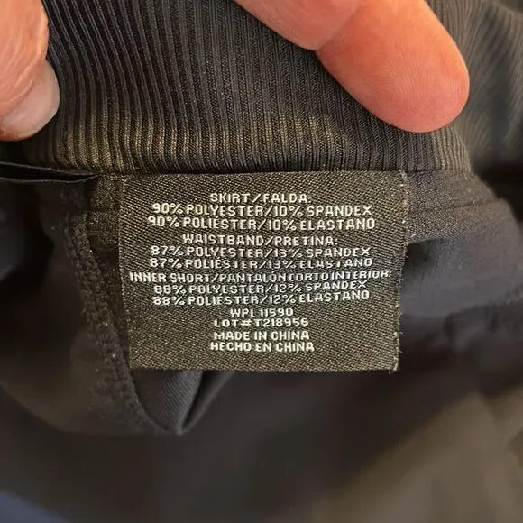 32 DEGREES Cool Golf Tennis Athleisure Skort Black Medium Athleisure Athletic - Picture 8 of 9